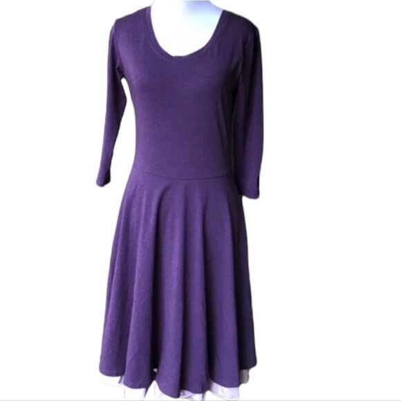 Matilda Jane Queen of Hearts Dress in Purple Small - Picture 3 of 7